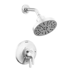 Click here to see Delta T17272-PR Delta Galeon Monitor 17 Series Two-Handle H2Okinetic Shower Faucet with Volume Control, 5-Setting, 1.75 GPM, Lever Handles, Lumicoat, Chrome - T17272-PR