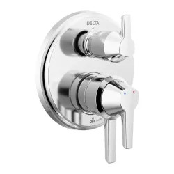 Click here to see Delta T27871-PR Delta Galeon Monitor 17 Series Two-Handle Valve Trim w/ 3-Function Diverter, Lever Handles, Polished Chrome - T27871-PR