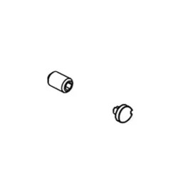 Click here to see Delta RP101734PC Delta Galeon Button Cover and Set Screw, Chrome - RP101734PC