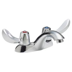 Click here to see Delta 21C122 Delta 21C122 Tech 2-Handle Cast Centerset Lavatory Faucet, Hooded Blade, No Pop-Up Hole, VR Laminar Outlet, Chrome
