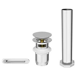 Click here to see American Standard 1582200.002 American Standard Studio S Free-Standing Bathtub Drain, Chrome - 1582200.002