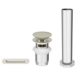 Click here to see American Standard 1582200.295 American Standard Studio S Free-Standing Bathtub Drain Kit, Brushed Nickel - 1582200.295
