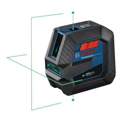 Click here to see  GCL 100-40G Bosch Self-Leveling Green-Beam Cross-Line Laser with Plumb Points - GCL 100-40G 