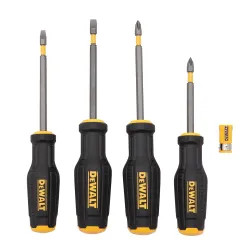 Click here to see  DWHT62054 DEWALT MAXFIT Screwdriver Set, 4 Pieces - DWHT62054