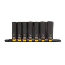 Click here to see  DWMT74448OSP DEWALT 7-Pieces, SAE, Deep Impact Socket Set - DWMT74448OSP 