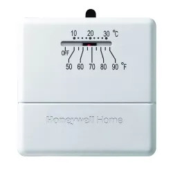 Click here to see  CT33A1009/E1 Honeywell Non-Programmable Thermostat, Heat Only, Snap Acting Switch, White - CT33A1009/E1