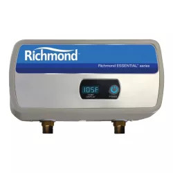 Click here to see  RMTEX-06 Richmond Essential by Rheem Electric Tankless Water Heater with External Digital Display, Single Point-Of-Use, 6kW, 220V - RMTEX-06