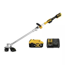Click here to see  DCST922P1 DeWALT DCST922P1 20V Brushless Trimmer - With 5Ah Battery And Charger