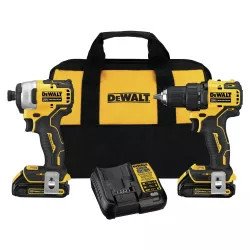 Click here to see  DCK278C2 DeWALT DCK278C2 ATOMIC 20V MAX Compact Brushless Cordless 2-Tool Combo Kit