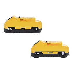 Click here to see  DCB230-2 DeWALT DCB230-2 20V MAX 3Ah Compact Battery (2 packs)