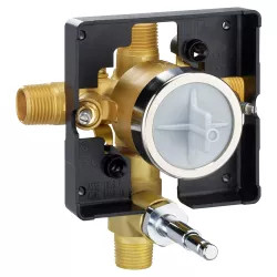 Click here to see Delta R10300-UNWS Delta R10300-UNWS MultiChoice Universal Tub/Shower Rough-In Valve for Push-Button Diverter w/ Stops, 1/2