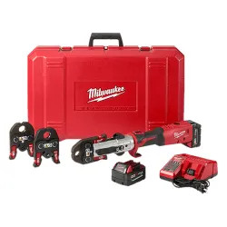 Click here to see Milwaukee 2773-22L Milwaukee M18 18V Cordless FORCE LOGIC Long Throw Press Tool Kit with 1/2