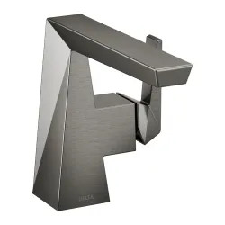 Click here to see Delta 543-KS-PR-MPU-DST Delta Trillian Single Handle Bathroom Faucet w/ Pop-Up, 1.2 GPM, Lumicoat Black Stainless - 543-KS-PR-MPU-DST