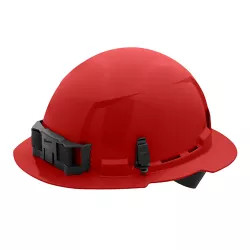 Click here to see Milwaukee 48-73-1109 Milwaukee 48-73-1109 Unvented Hard Hat with 4pt Ratcheting, Class E , Red - Full Brim