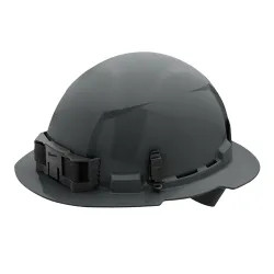 Click here to see Milwaukee 48-73-1115 Milwaukee 48-73-1115 Unvented Hard Hat with 4pt Ratcheting, Class E, Gray - Full Brim