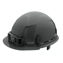 Click here to see Milwaukee 48-73-1134 Milwaukee 48-73-1134 Unvented Hard Hat with 6pt Ratcheting, Class E, Gray - Front Brim