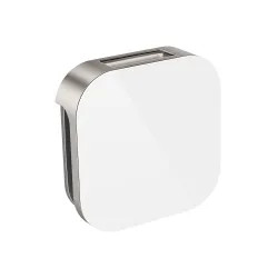 Click here to see Mr. Steam 104104WH-BN Mr Steam Aroma Glass 3 in. Steam Head in White Brushed Nickel - 104104WH-BN