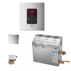 Click here to see Mr. Steam 400C1ATSQPC Mr Steam MS400EC1 9kW Steam Generator with iTempo AutoFlush Square Package in Polished Chrome - 400C1ATSQPC