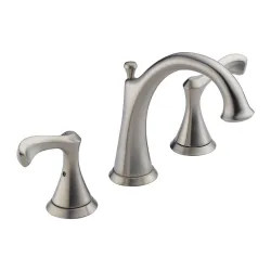 Click here to see Delta 35939LF-SS Delta Carlisle High-Arc Deck-Mount Stainless Lavatory Faucet for 6