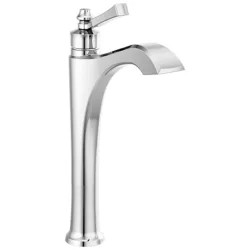 Click here to see Delta 756-DST Delta Dorval Chrome Vessel Lavatory Faucet, Less Drain, 1.2 GPM, Single-Handle, DIAMOND Seal, Lever Handle - 756-DST