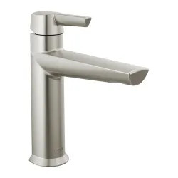 Click here to see Delta 571-SS-PR-MPU-DST Delta Galeon Top-Handle Stainless Lavatory Faucet, Metal Pop-Up, Lumicoat, 1.2 GPM, DIAMOND Seal, Lever Handle - 571-SS-PR-MPU-DST