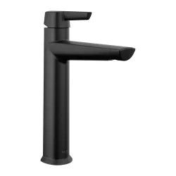 Click here to see Delta 671-BL-DST Delta Galeon Top-Handle Mid-Height Matte Black Lavatory Faucet, Less Drain, 1.2 GPM, DIAMOND Seal, Lever Handle - 671-BL-DST