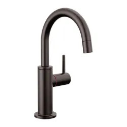 Click here to see Delta 1930-BL-DST Delta Contemporary Round One-Handle Beverage Faucet, Matte Black - 1930-BL-DST