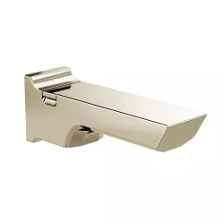 Click here to see Delta RP90158PNPR Delta Pivotal Polished Nickel Tub Spout with Pull-Up Diverter, Metal Construction, 1/2in. -14 NPT with 3/8in. Stub Out Lumicoat - RP90158PNPR