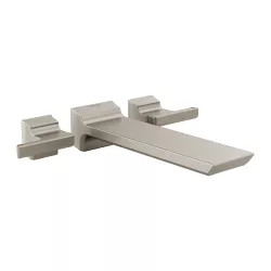 Click here to see Delta T5799-SS-PR-WL Delta Pivotal Single-Handle Wall-Mount Tub Faucet Trim, Lever Handles, ADA-Compliant, Lumicoat Stainless - T5799-SS-PR-WL