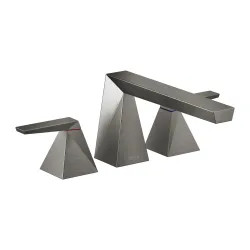 Click here to see Delta T2743-KS-PR Delta Trillian Two-Handle Roman Tub Faucet Trim, Angular Spout, Lever Handles, ADA-Compliant, Lumicoat Black Stainless - T2743-KS-PR