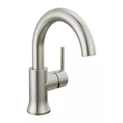 Click here to see Delta 559HAR-SS-DST Delta Trinsic Single-Handle Bathroom Faucet w/ Pop-Up, Rigid Spout, 1.2 GPM, Stainless - 559HAR-SS-DST