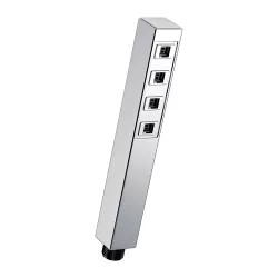 Click here to see Delta 59567-PR-PK Delta Single-Setting Hand Shower with H2Okinetic Technology, 1.75 GPM, 80 PSI, Watersense, Lumicoat Chrome - 59567-PR-PK