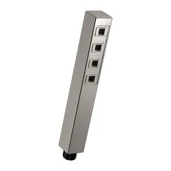 Click here to see Delta 59567-SS-PR-PK Delta Single-Setting Hand Shower with H2Okinetic Technology, 1.75 GPM, 80 PSI, Lumicoat Stainless - 59567-SS-PR-PK