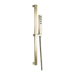 Click here to see Delta 51567-PN-PR Delta Ara Single-Setting Hand Shower with Slide Bar, H2Okinetic, Self-Cleaning, 1.75 GPM, Lumicoat Polished Nickel - 51567-PN-PR