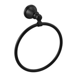 Click here to see Delta 73246-BL Delta Woodhurst Hand Towel Ring, Matte Black - 73246-BL