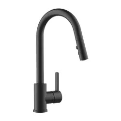 Click here to see Peerless P7946LF-BL Peerless Precept Single Handle Pull-Down Kitchen Faucet, Matte Black - P7946LF-BL
