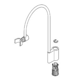 Click here to see Brizo RP101729PC Brizo Litze/Odin Semi-Professional Kitchen Faucet Support Arm Assembly, Polished Chrome - RP101729PC