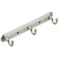Click here to see Moen 7603BN Moen 7603BN Yorkshire Triple Robe Hook, Brushed Nickel