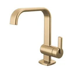 Click here to see Brizo 65067LF-GL-ECO Brizo Allaria Single-Handle Deck-Mount Brilliance Luxe Gold Lavatory Faucet, 1.2 GPM, Single-Hole - 65067LF-GL-ECO