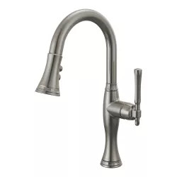 Click here to see Brizo 63958LF-SL Brizo Tulham Single Handle Pull-Down Bar/Prep Faucet, Luxe Steel - 63958LF-SL