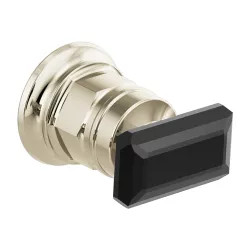 Click here to see Brizo HK5876-PNBC Brizo Invari Brilliance Polished Nickel Wall-Mount Handle Kit with Black Crystal Knob, ADA - HK5876-PNBC