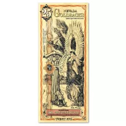 Click here to see   Goldback 25 Bill - Nevada, Fortitude - 1/40th Troy Oz .9999 Gold-Minted Bill