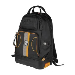 Click here to see Klein 62201MB Klein MODbox Black/Orange Electrician's Backpack with 32 Pockets, Padded Handles - 62201MB