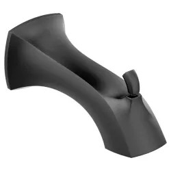 Click here to see Moen 161955BL Moen Voss 7-3/4-inch Wall Mounted Matte Black Diverter Tub Spout, 1/2-inch Connection Size, Slip Fit - 161955BL