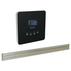 Click here to see Brizo 8CB-250L-BN-L Brizo Mystix Square-Shaped Lumicoat Brushed Nickel Steam Control Kit with Patented Dual Sensor, Programmable Time and Temperature - 8CB-250L-BN-L