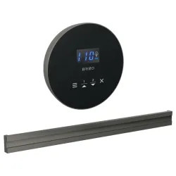 Click here to see Brizo 8CB-250R-SL-L Brizo Mystix 4in Round-Shaped Luxe Nickel Steam Control Kit with Programmable Time and Temperature, Lumicoat Technology - 8CB-250R-SL-L