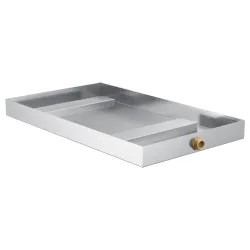 Click here to see Brizo 8GA-PAN Brizo Mystix 24in x 11in x 2in Galvanized Steel Generator Pan for 8GE-TSG Steam System Generators - 8GA-PAN