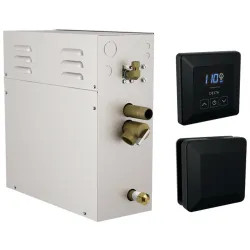 Click here to see Delta 5P-EST07-BL Delta SimpleSteam Matte Black Steam Generator Kit with Square-Shaped Controller/ Steamhead and a 35-foot Power Cable, 7.5kW - 5P-EST06-PR