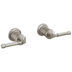 Click here to see Delta H583SS-PR Delta Broderick Lever Handles for Broderick T5784 Wall Mount Tub Filler with Hand Shower, Lumicoat Stainless - H583SS-PR