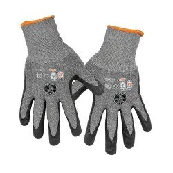 Click here to see Klein 60185 Klein 2-Pair Work Gloves, Cut Level 2, Touchscreen, Large - 60185